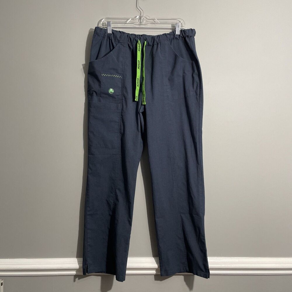 Crocs Women’s Medical Professional Blue Scrub Pants Nurse Dental Workwear Large
